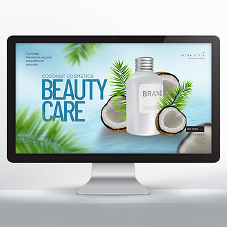 女神節(jié)時尚美女人物護膚品插畫海報